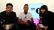 Rizzle Kicks celebrate their top 10 spot...