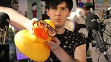 Phil with his giant duck