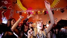 The crowd enjoy the New Music Tent at the London Mela 2013