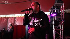 Jags Klimaxx performs in the New Music Tent at London Mela 2013