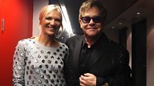 Jo Whiley and Elton John