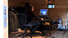 Garden shed recording studio