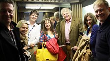 14 September 2013: Going up! A lift-full of Loose Ends guests