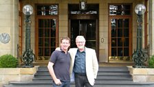 Andrew Fairlie and Tony Roper outside Gleneagles.JPG