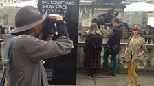 Amber Jane Butchart gets style papped for a blog at Somerset House