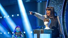 The mighty finger of Claudia Winkleman