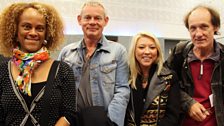 20 September 2013: (L-R) Bernadine Evaristo, Martin Clunes, Moya & Jon Otway