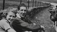 Frank, Doris and Tandem in North Wales 1938