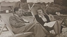 Frank and Doris on the beach, Devon 1939