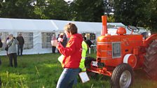 Jo had to look for an orange Field Marshall tractor