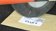 Clue five led Jo to look under the wheels of Little Nellie at the Ken Wallis memorial event at Old Buckenham airfield