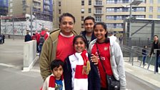 Yatin and his family go to all Arsenal home games.