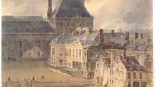 Part of the Tuileries and the Louvre by Thomas Girtin- courtesy of the Trustees of the Cecil Higgins Art Gallery, Bedford’