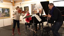 London Conchord Ensemble - rehearse Mozart's rarely performed Kegelstatt Trio K498 at Champs Hill