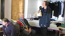 After finding the treasure, Kirsteen had a chat with Trimingham's oldest resident, Alec