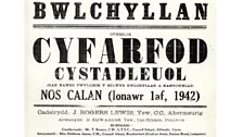 Poster Cyfarfod Cystadleuol Bwlchyllan.