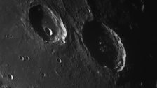 Lunar craters Atlas and Hercules