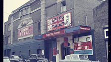 Exterior of Theatre Royal during the original production of Oh What a Lovely War (1963)