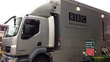 The arrival of the  van signalled the start of a very exciting day at Southend High School for Girls