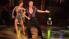 Julien Macdonald and Janette Manrara dance the Salsa