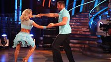 Ben Cohen and Kristina Rihanoff dance the Salsa