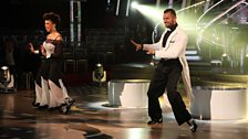 Natalie Gumede and Artem Chigvintsev dance the Tango