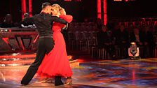 Abbey Clancy and Aljaz Skorjanec dance the Tango