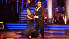 Dave Myers and Karen Hauer dance the Waltz