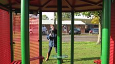 Kirsteen was looking for he treasure at a gazebo