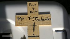 The funeral of Mr Tango Orlando