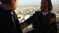 Wes and Eiffel Tower guide, Virginie Polanski