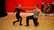 Ben Cohen and Kristina Rihanoff in Training for Halloween Week