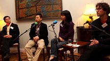 Our four Forum panellists.  Photo credit: Jackie Zhang