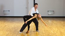 Abbey Clancy and Aljaz Skorjanec in Training for Halloween Week