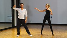 Abbey Clancy and Aljaz Skorjanec in Training for Halloween Week