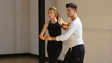 Abbey Clancy and Aljaz Skorjanec in Training for Halloween Week