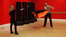 Ben Cohen and Kristina Rihanoff in Training for Halloween Week