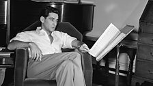 Leonard Bernstein in his West 10th Street apartment, c. 1946.