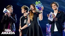 Vamps and Zoella at Radio 1's Teen Awards 2013