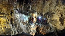 Scientists explore the Frassasi caves system in Italy, in a mission to help unravel the secrets of life on other planets