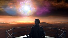 From his tower, Richard watches as a sun goes supernova, scattering the elements needed for new stars and planets