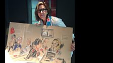 Courtroom artist Priscilla Coleman visits Broadcasting House