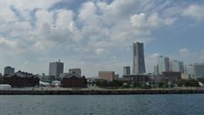 The waterfront in Yokohoma near the Minato Mirai Hall, Japan.