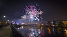 Stockton's fireworks display was one of the biggest in the country