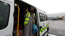 Convoy member Majid, 25, from Leicester