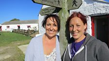 Kath and Nat, Treginnis farm, St David's