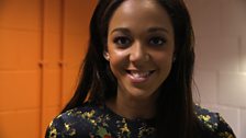 Katarina Johnson-Thompson Backstage