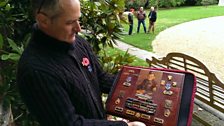 Andy Harding from Swindon shows us his Grandfather's war medals