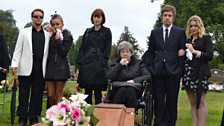 At the funeral