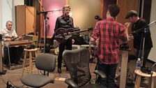 Chuck Mead gets ready to play live